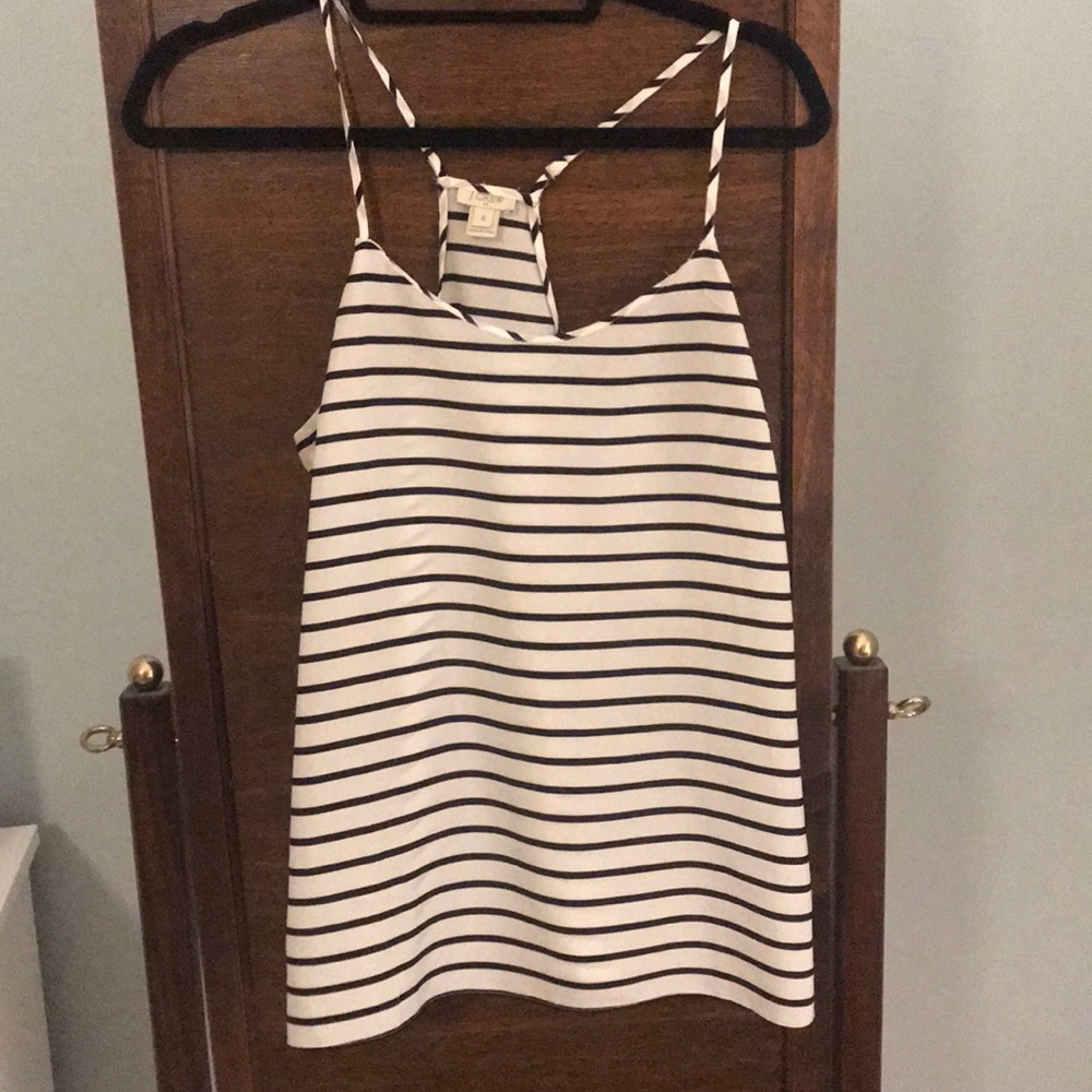 J.Crew racerback silk tank